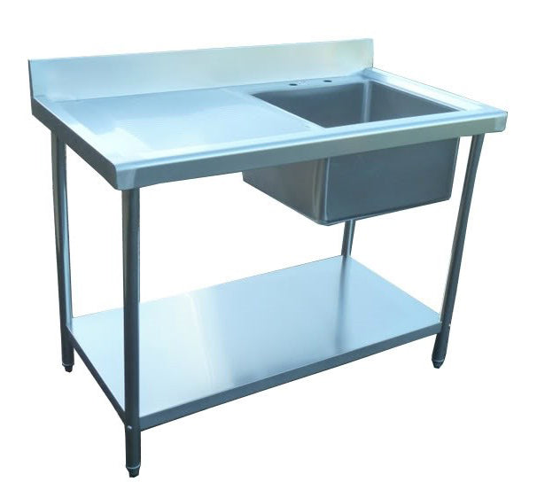 Infernus Stainless Steel Left Drainer Sink – 120cm/48″