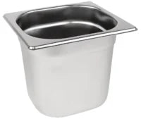 Stainless Steel 1/6 Gastronorm Container 2.2L – Pack of 6