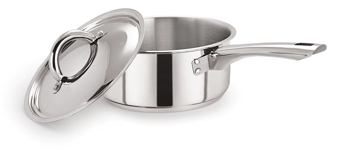 Stainless Steel Saucepan with Wide S/S Lid 20cm/3L – Pack of 6