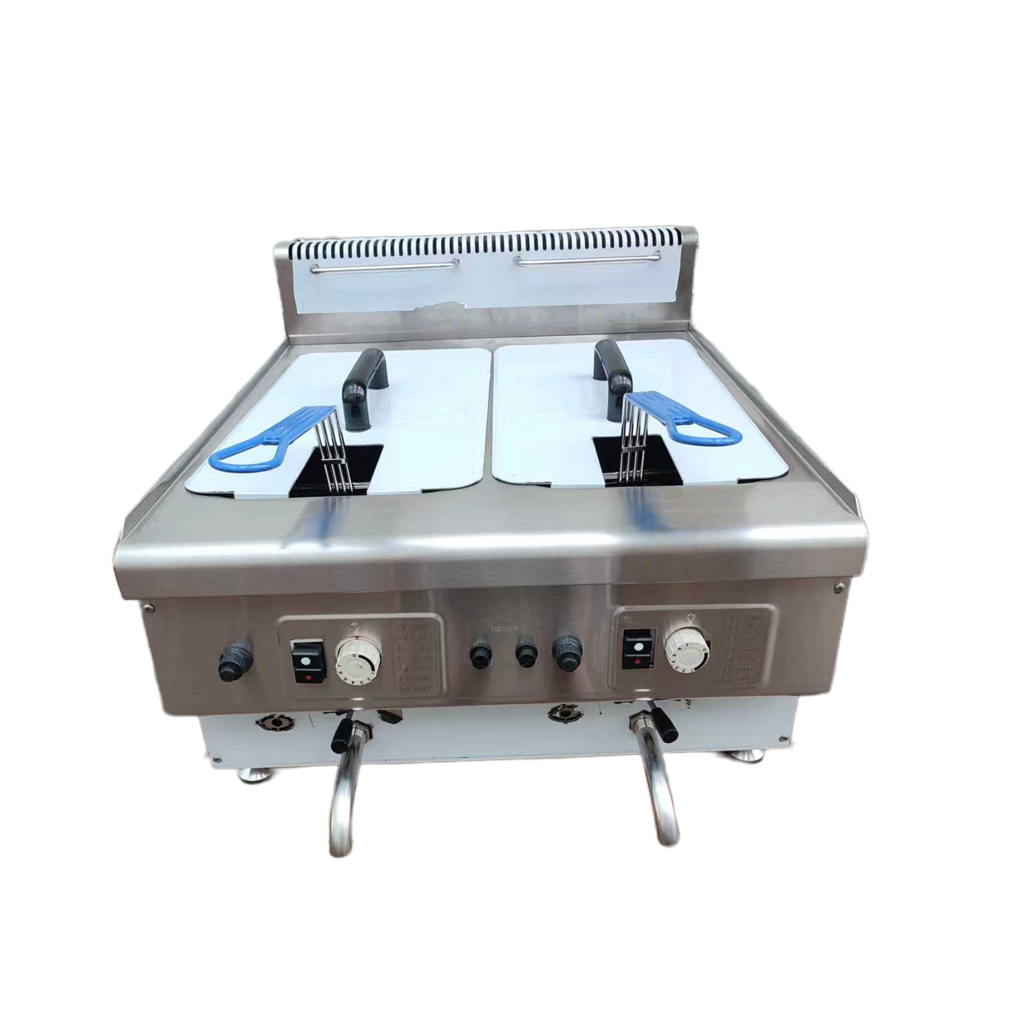 Countertop Gas Fryer Twin Tank 14L x 2 LPG