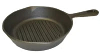 Cast Iron Ribbed Round Skillet 10.5″ – Pack of 6