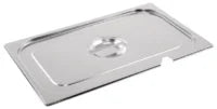 Stainless Steel 1/1 Gastronorm Container Notched Lid – Pack of 6