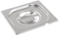 Stainless Steel 1/6 Gastronorm Container Notched Lid – Pack of 6