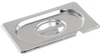 Stainless Steel 1/9 Gastronorm Container Notched Lid – Pack of 6
