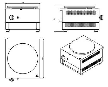 Infernus Single Gas Crepe Maker