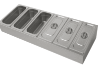 Infernus 6 x 1/3 GN Pan Stainless Steel Preparation Station – 1200mm