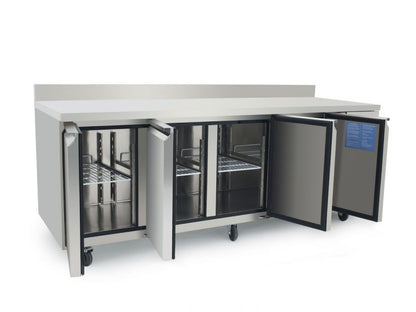 Atosa Counter Workbench  Freezer with Splashback – 4 Door