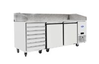 Atosa Marble Top Pizza Prep Counter With Drawers – 2 Door