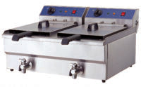 Infernus Countertop Electric Twin Tank Fryer With Tap- 2 x 16L