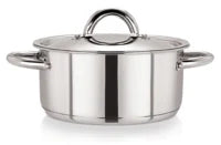 Stainless Steel Casserole Pot with Wide S/S Lid 28cm/7.7L – Pack of 4