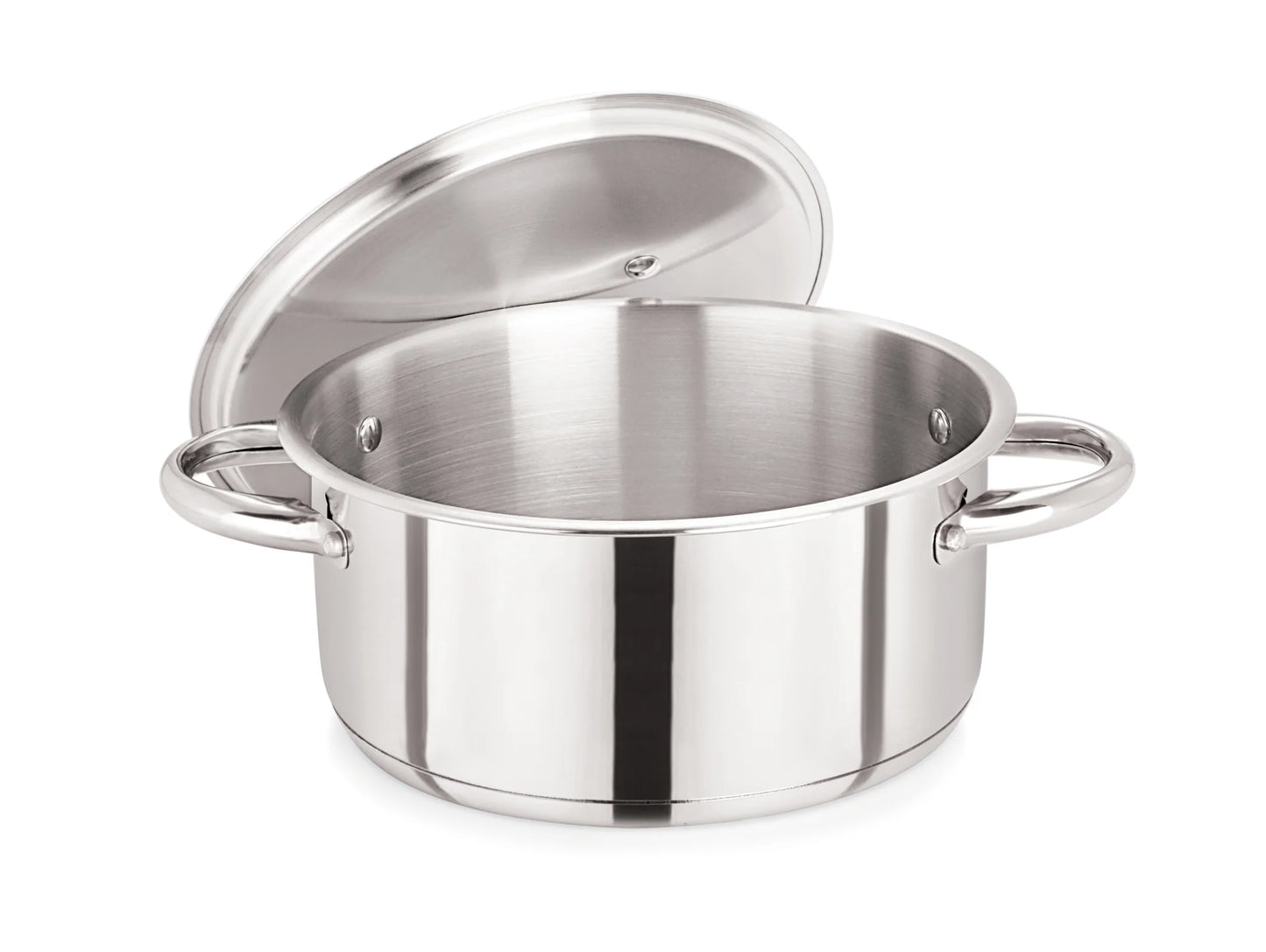 Stainless Steel Casserole Pot with Wide S/S Lid 28cm/7.7L – Pack of 4