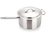 Stainless Steel Saucepan with S/S Lid 24cm/5.8L – Pack of 4
