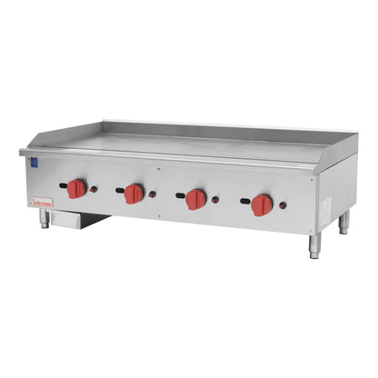 Infernus 4 Burner Heavy Duty 20mm Plate Gas Griddle – 120cm/48″