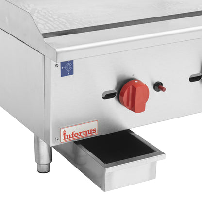 Infernus 3 Burner Heavy Duty 20mm Plate Gas Griddle – 90cm/36″