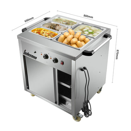 Heated Display Hot Cupboard 88cm