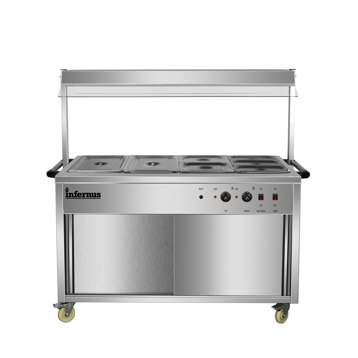 Heated Display Hot Cupboard With Light 155.5cm
