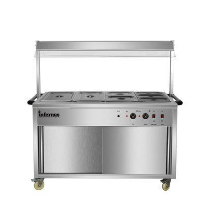 Heated Display Hot Cupboard With Light 155.5cm