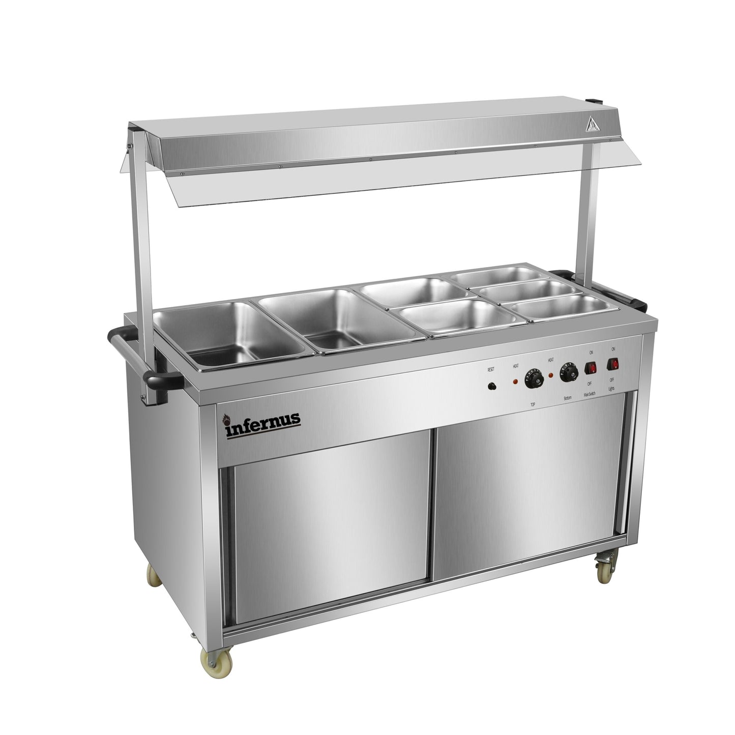 Heated Display Hot Cupboard With Light 155.5cm