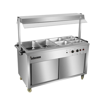 Heated Display Hot Cupboard With Light 155.5cm