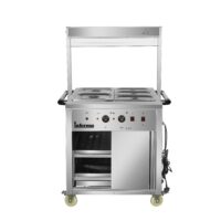 Heated Display Hot Cupboard With Light 88cm