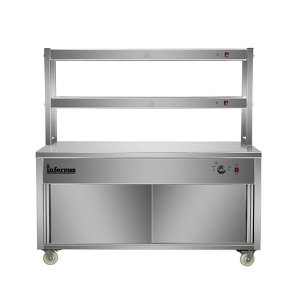 Heated Display Hot Cupboard & Gantry- 150cm