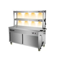 Heated Display Hot Cupboard & Gantry- 150cm