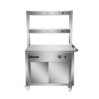 Heated Display Hot Cupboard & Gantry- 90cm