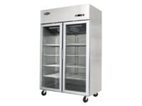Atosa Slimline Glass Door Upright Display Fridge – Double Door