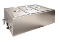 Infernus Electric Bain Marie With Tap – 3 x GN 1/3 Pans