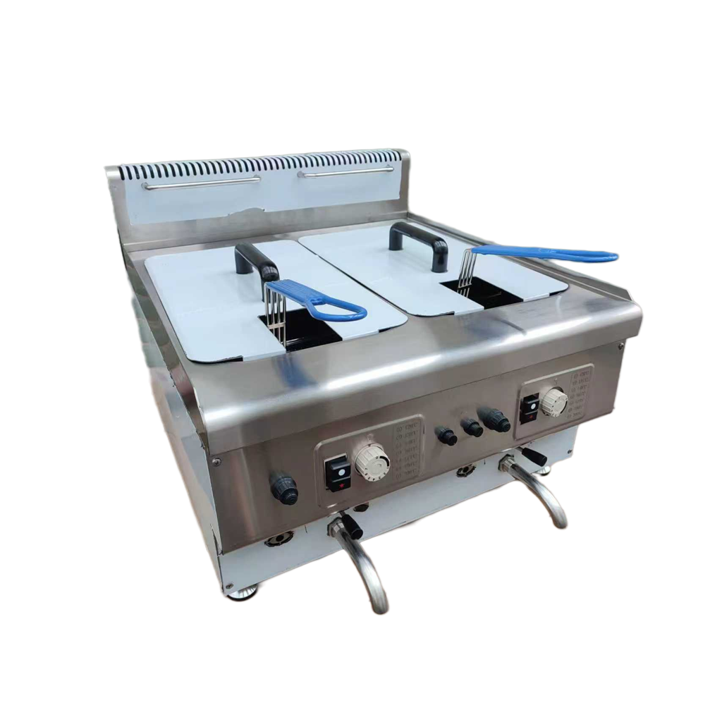 Countertop Gas Fryer Twin Tank 14L x 2 LPG