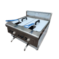 Countertop Gas Fryer Twin Tank 14L x 2 LPG
