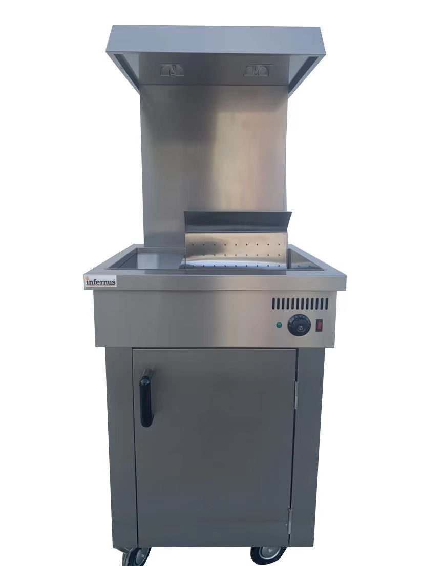 Infernus Freestanding Chip Scuttle with Bag Station