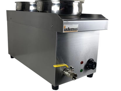 Infernus Electric Round Pot Bain Marie – 2 x 7L Pots