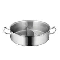 Stainless Steel 2 Division Casserole Dish 28cm/5.8L